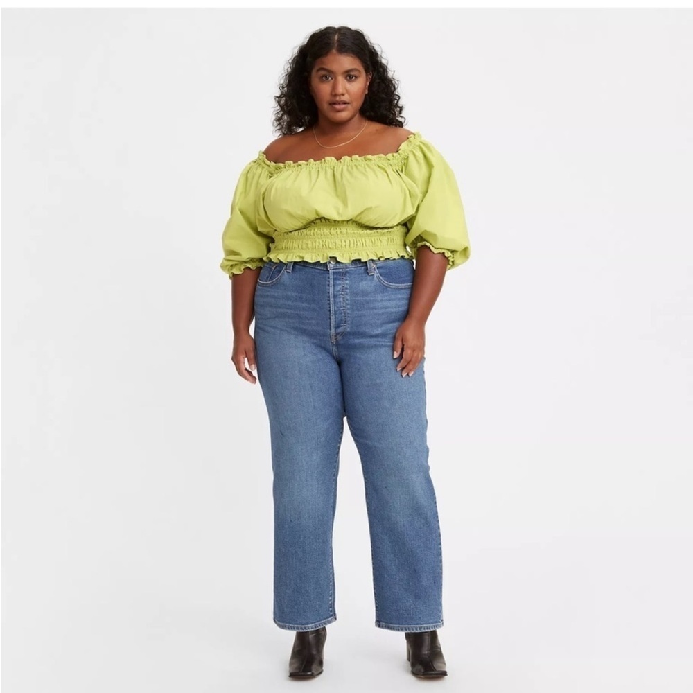 Levi’s Ribcage straight Leg Ankle High Waist Jean in blue